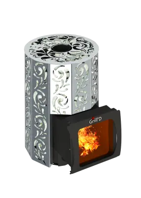 Фото Дровяная банная печь Grill`D Violet 500 Short Max Pro в магазине Woodson