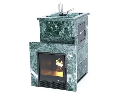 Фото Печь «Сочи» М2 в полноценном кожухе с открытым верхом Змеевик в магазине Woodson