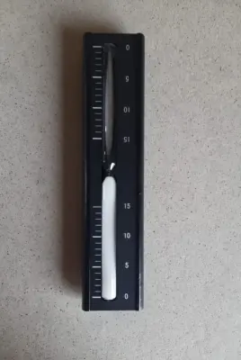 Часы для бани песочные черный алюминий