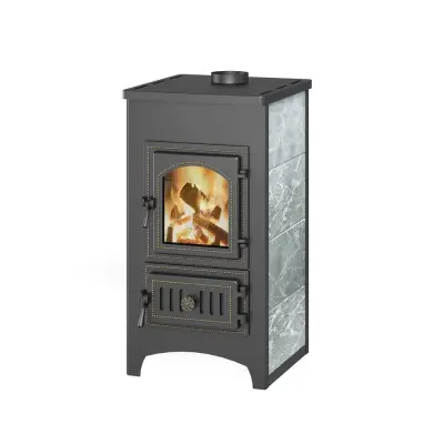 Фото Печь-Камин ВЕЗУВИЙ ПК-01 (270) талькохлорит 9 кВт (150 м3) Ø 115 мм в магазине Woodson