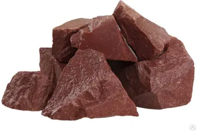 Камень для саун Малиновый кварцит колотый Карелия (коробка 20кг) Камень для саун Малиновый кварцит колотый Карелия (коробка 20кг)