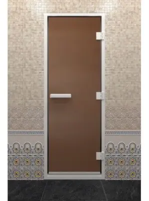Дверь DoorWood Хамам "Бронза матовая" 1900*700