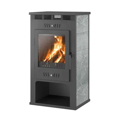 Фото Печь-Камин ASTON 11кВт (180 м3) Ø 150мм Талькохлорит в магазине Woodson