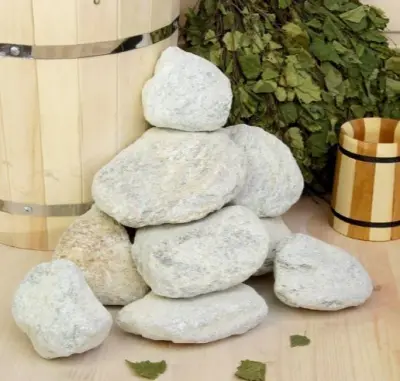 Камень для саун Талькохлорит обвалованный Карелия (коробка 20кг) (50-90) Камень для саун Талькохлорит обвалованный Карелия (коробка 20кг) (50-90)