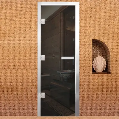 Дверь Престиж 60G Серая 1900*700 R, без порога