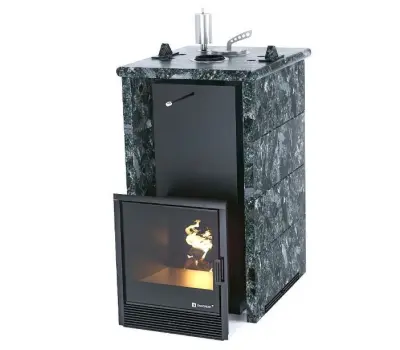 Фото Печь «Сочи» в трехстороннем кожухе Пироксенит в магазине Woodson