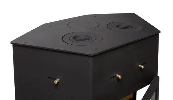 Фото Печь ЕНИСЕЙ с чугунной плитой в магазине Woodson