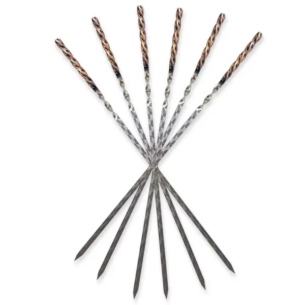 Шампур 3*12*450 кованая ручка Витая