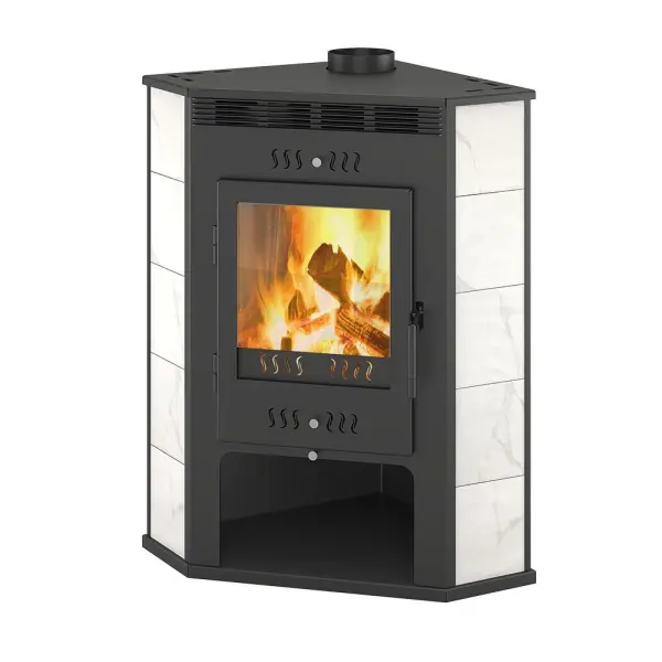 Фото Печь-Камин ASTON 11кВт (180 м3) угловой Ø 150мм Талькохлорит в магазине Woodson Фото Печь-Камин ASTON 11кВт (180 м3) угловой Ø 150мм Талькохлорит в магазине Woodson