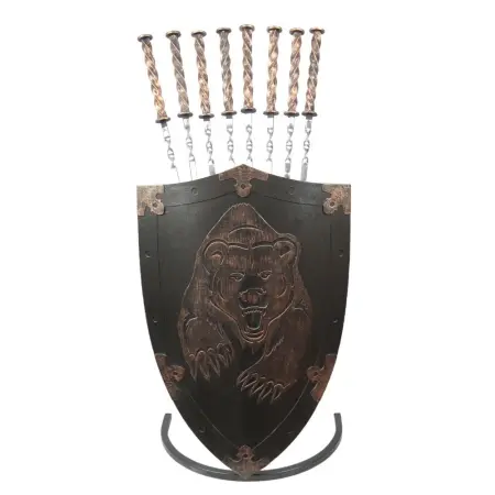 Шампурница "Щит NEW - Медведь с лапами"