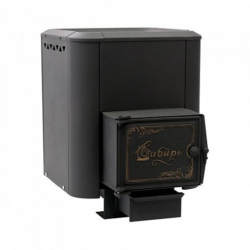 Фото Печь банная чугунная "Сибирь-15". Чугунная дверца с ВТК (Конвекционная) в магазине Woodson