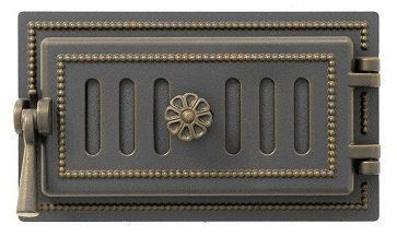 Дверка ВЕЗУВИЙ поддувальная 236 (Бронза)