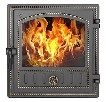 Дверка ВЕЗУВИЙ каминная 280 (Бронза)