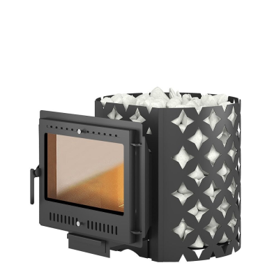 Фото Чугунная печь для бани ЭТНА 24 (Панорама) "М" в магазине Woodson Фото Чугунная печь для бани ЭТНА 24 (Панорама) "М" в магазине Woodson