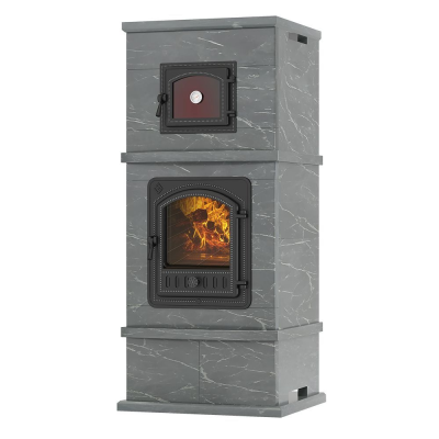 Фото Печь - камин EVEREST с духовкой Талькохлорит в магазине Woodson Фото Печь - камин EVEREST с духовкой Талькохлорит в магазине Woodson