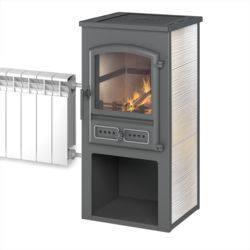 Фото Камин ЭТНА (БКД) с плитой и т/о "Бежевый" Ø115мм в магазине Woodson Фото Камин ЭТНА (БКД) с плитой и т/о "Бежевый" Ø115мм в магазине Woodson