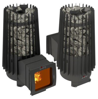 Фото Дровяная банная печь Cometa 180 Vega Short Window Max Grill`D в магазине Woodson