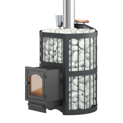 Фото Чугунная печь для бани ЭТНА Стандарт 18 (ДТ-4С) Закрытая каменка в магазине Woodson