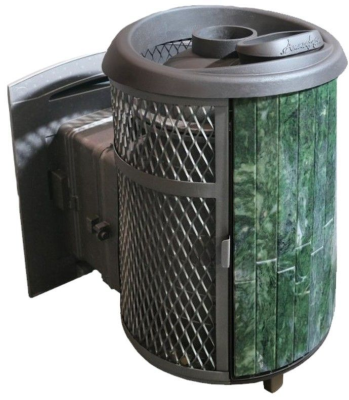 Фото Печь банная "Атмосфера L" комбинированная сетка-ламель "Змеевик" наборный в магазине Woodson