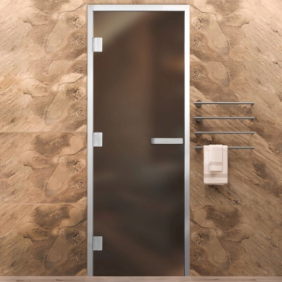 Дверь Хамам Элит 60G Бронза Matelux 2000*800 L, без порога