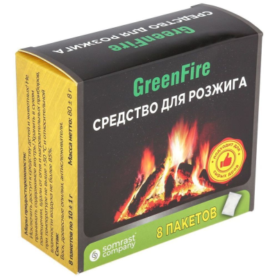 Средство для розжига "GreenFire" ОГНИВО 80г