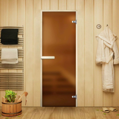 Дверь Элит Бронза Матовая 2000*700 (3п.8мм) L, без порога