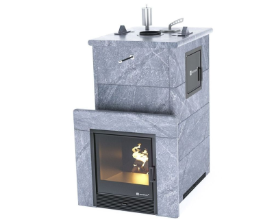 Фото Печь для русской бани Геленджик М2 в полноценном кожухе (талькохлорит) в магазине Woodson