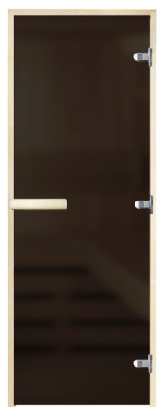 Дверь Элит Серая Матовая 1900*700 (3п,8мм) L, без порога 