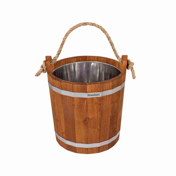 Запарник Woodson с нержавеющей вставкой, 16 л., дуб