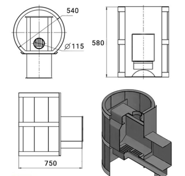 Фото Печь ВЕЗУВИЙ Лава 12 (ДТ-3С) в магазине Woodson Фото Печь ВЕЗУВИЙ Лава 12 (ДТ-3С) в магазине Woodson