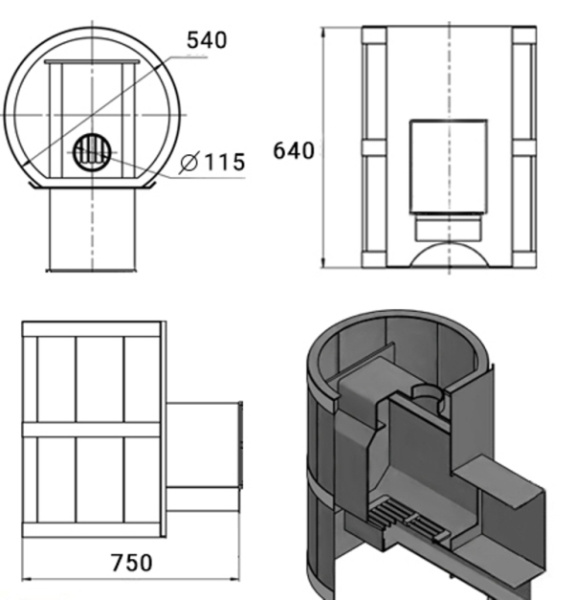 Фото Печь ВЕЗУВИЙ Лава 16 (205) в магазине Woodson Фото Печь ВЕЗУВИЙ Лава 16 (205) в магазине Woodson