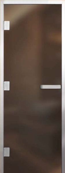 Дверь Хамам Элит 60G Бронза Matelux 2000*800 L, без порога