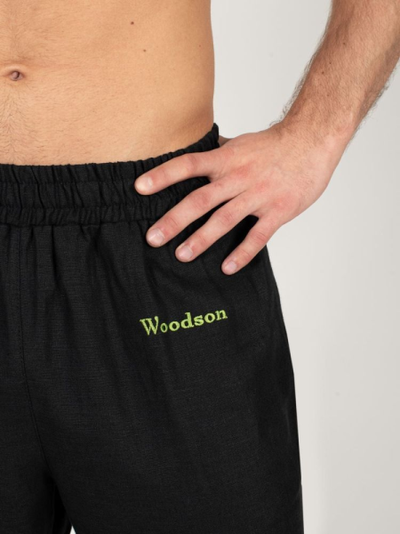 Шорты банщика Woodson, чёрный лён (50-52)