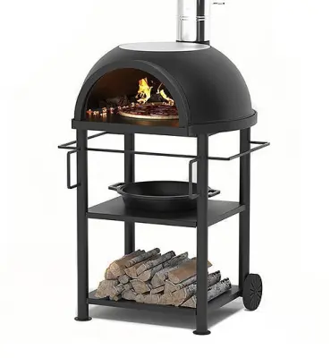 Садовая чугунная печь "Legenda Garden" ("Легенда Гарден") (с чугунным основанием) на подставке