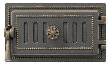 Дверка ВЕЗУВИЙ поддувальная 236 (Бронза)